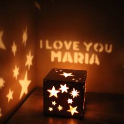 Girlfriend Personalized Gift, Light Up Message Magic Box, Customized Text Romantic Gift For Her, Special Occasion Lantern - thumbnail 3