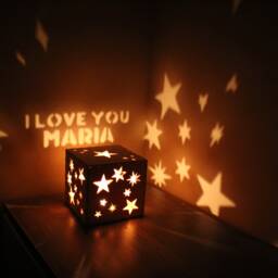 Girlfriend Personalized Gift, Light Up Message Magic Box, Customized Text Romantic Gift For Her, Special Occasion Lantern - thumbnail 2