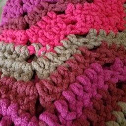 Chunky Baby Blanket, Plush Shower Gift, Soft Lap Blanket, Lapghan, Star Shaped Throw, Striped - thumbnail 4