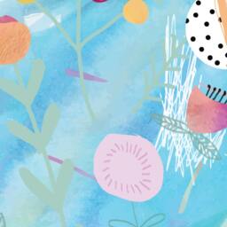 Flowery Raindrop Wall Sticker Decal - Illustration Stickers, Animals Decals, Home Decor, Art, Illustrations - thumbnail 2