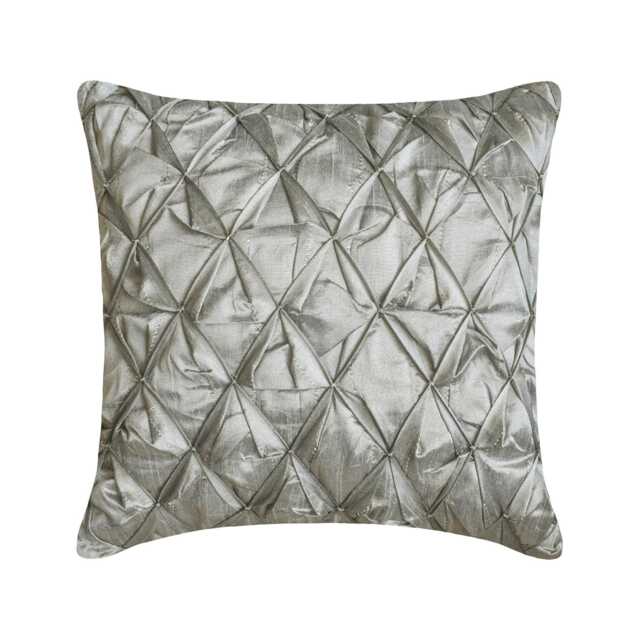 "Decorative Gray Euro Pillowcase 24""x24""/26""x26" - image 1