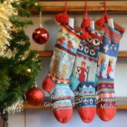 Christmas Stocking - Hand Knit Personalized - thumbnail 3