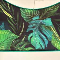 "Lampshade ""Leaves - Green Turquoise" - thumbnail 2