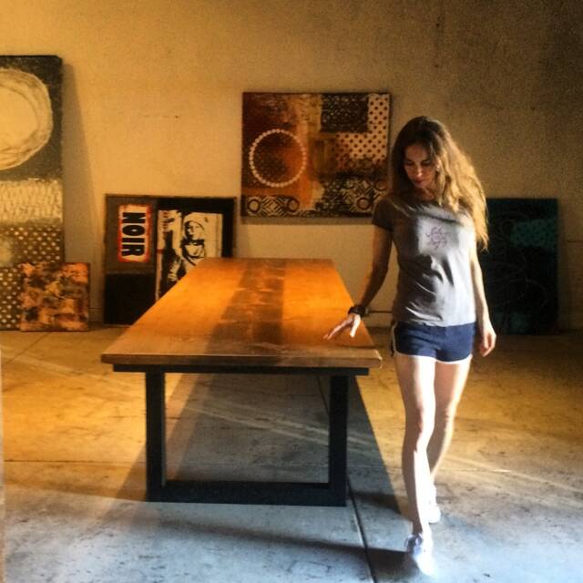 Modern Solid Wood Conference Table. Handmade in Los Angeles - image 1
