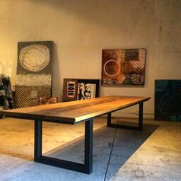 Modern Solid Wood Conference Table. Handmade in Los Angeles - thumbnail 2