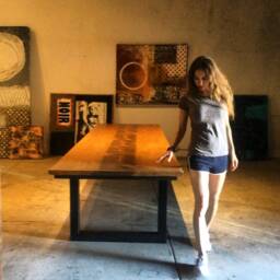Modern Solid Wood Conference Table. Handmade in Los Angeles - thumbnail 1