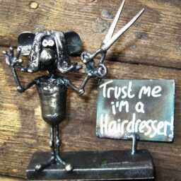 Hairdresser Mouse Sculpture - thumbnail 3