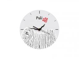 Puli, Free Standing Mdf Floor Clock With An Image Of A Dog - thumbnail 1