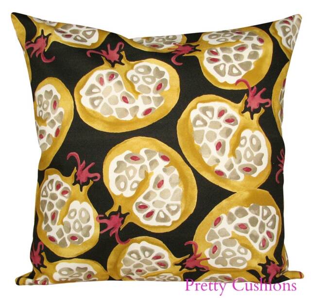 Emma Bridgewater Pomegranates Black & Ochre Cushion Cover - image 1