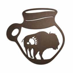 Buffalo Indian Pottery Wall Art - thumbnail 2