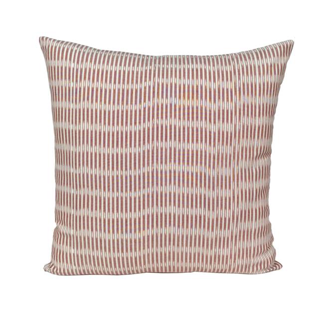 Kufri Sanjana Stripe Designer Pillow Cover in Pom, Trendy Boho Farmhouse White/Pom Cushion Covers, High End Tribal Decorative Throw Pillows - image 1