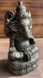 Stone Garden Ganesh Buddha Elephant Praying Statue Ornament