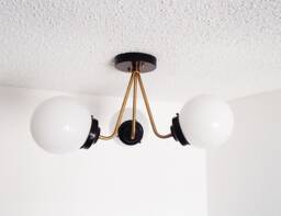Modern Flush Mount - Ceiling Light Contemporary Minimalist Dining Living Room Bathroom Glass Shade Kitchen Ul Listed