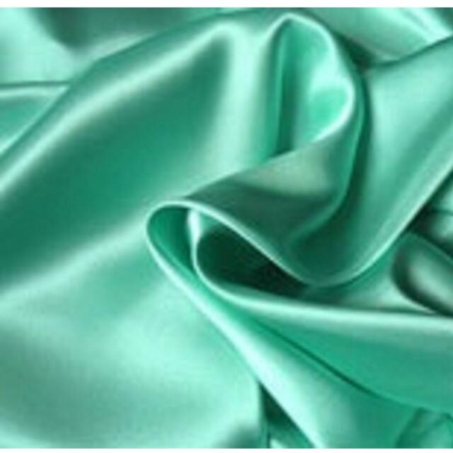 Handmade Seafoam Green Charmeuse Satin Pillowcase, Easy Care