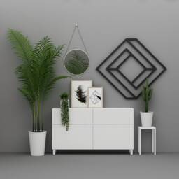 Polygonal Geometric Form, 3D Wall, Black Or White , 24.8 X Inches Gift For Home Modern Decor - Skuimpre - thumbnail 2