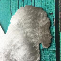 Golden Doodle Angel Dog Christmas Tree Topper, Holiday Decoration, Aluminum, Guardian Dog, Pet Memorial, Wall Hanging Or Yard Stake - thumbnail 3