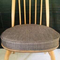 Myhome New Seat Pad(S For Ercol Dining Chairs With Straps & Press Studs - Ottawa Brown - thumbnail 3
