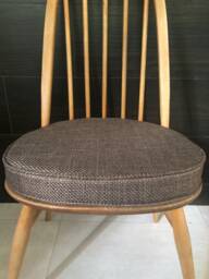 Myhome New Seat Pad(S For Ercol Dining Chairs With Straps & Press Studs - Ottawa Brown - thumbnail 1