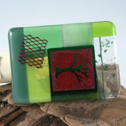 Fused Glass Tree Of Life Collage Night Light