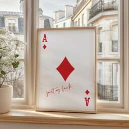Personalised Playing Card Print 1st Anniversary Gift Paper Sentimental Wedding 21st Birthday For Her Custom Spade - thumbnail 3