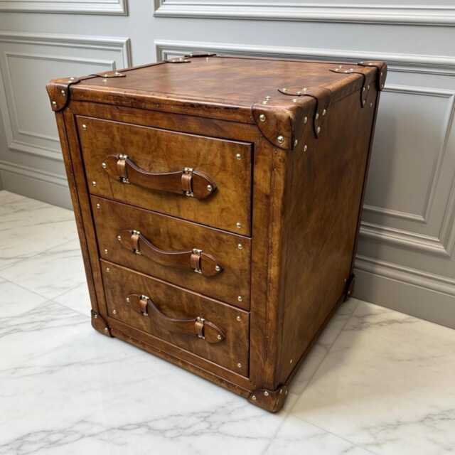 English Handmade Luxury Hand Dyed Drawer Chest - Bedroom Furniture Bespoke Bedside Table - image 1