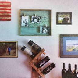 Wood Wine Bottle Rack - Dark Natural - thumbnail 4