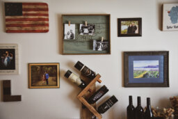 Wood Wine Bottle Rack - Dark Natural - thumbnail 1