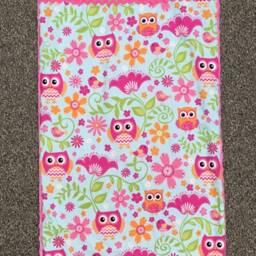 Custom Appliqued Owl Nap Mat Cover, Blanket, Pillow & Case - thumbnail 3