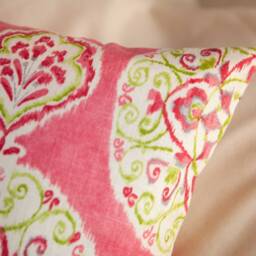 Dena Designs Mirage Medallion Pillow, Pink & Green, Decorative Throw Pillow Cover, Cushion Linen Pillowcase, Modern Pillow - thumbnail 3