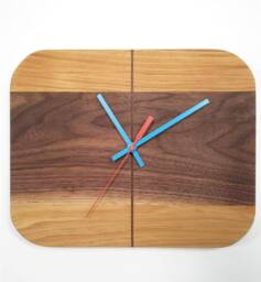 Walnut & Hickory Retrobug Clock