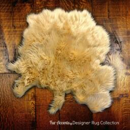 Faux Fur Shag Sheepskin Throw Rug - Shaggy Soft Thick Tibetan Carpet Accents Designer Rugs Usa - thumbnail 2
