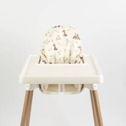 Wipeable Cushion Cover For Ikea Antilop Highchair - Woodland - thumbnail 1