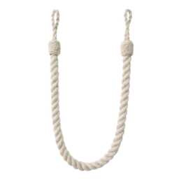 2x Coastal, Natural Rope Tieback, Cotton - 600mm Embrace Tieback Pair - thumbnail 2