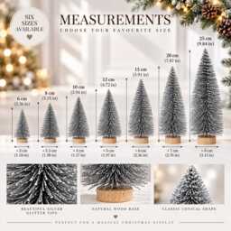 Glittery Silver Mini Christmas Tree Holiday Home Decor - thumbnail 2