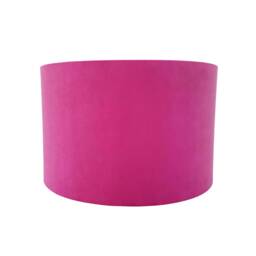 Pink Velvet Lampshade With Blush Parrot Lining, Large Ceiling Lightshade - thumbnail 3