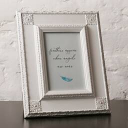 Sympathy Gift - Feathers Appear When Angels Are Near Quote Print Unframed - thumbnail 3