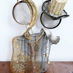 Wire Mesh Boyfriend Relationship Gift Elegant Couple/Love in Gold & Silver Modern Art Wedding Anniversary/ Valentine Ooak - thumbnail 4