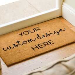 Your Custom Design Here - Doormat Rug Business Logo Illustration Porch Decor Welcome Mat Cute Personalized - thumbnail 3