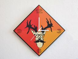 Hipster Reindeer - Wall Clock - thumbnail 1