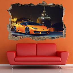 Lamborghini Decal Huracan Sticker Print Lambo Wall Art Decor Gift For Boy - thumbnail 3