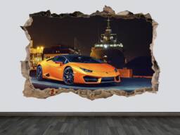Lamborghini Decal Huracan Sticker Print Lambo Wall Art Decor Gift For Boy - thumbnail 1