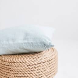 Terracotta Linen Cushion Cover, Linen Decorative Pillow Cover With Zipper, Natural Pillowcase, Throw Pillow Sham - thumbnail 3