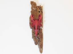 Handmade Driftwood Wall Art - Cast Iron Lobster Coat Hook/Towel Holder By Lyme Bay Art - thumbnail 1