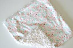 Dream Lovie. Security Blanket. Personalized Lovey. Faux Fur Folkland Unicorn. Mini Baby Minky Shower Gift - thumbnail 1