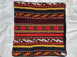 Seat Of 8 Pieces Scatter Cushions, Multicolor Wool Vintage Cushions 40x40cm