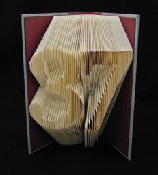 37 Birthday Gift Lucky Numbers & Digits Folded-Book Art Sculpture - thumbnail 1