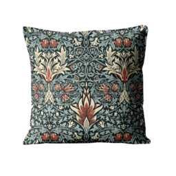 William Morris, Snakeshead, Arts & Crafts, Linen Union Cushion Cover, Throw Pillow Home Decor - thumbnail 1