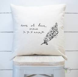 Actual Handwriting Cushion, Custom Gift, Keepsake, Pillow, Loved Ones Handwriting. Free Bespoke Design