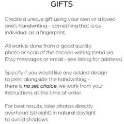 Actual Handwriting Cushion, Custom Gift, Keepsake, Pillow, Loved Ones Handwriting. Free Bespoke Design - thumbnail 4