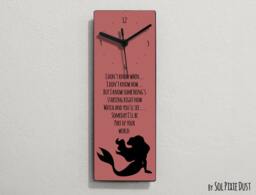 Ariel Mermaid - I Don't Know When... How... But Something's Starting Right Now Watch & You'll See.... Wall Clock